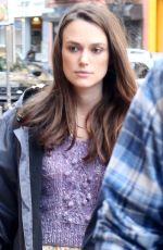 KEIRA KNIGHTLEY on the Set of 