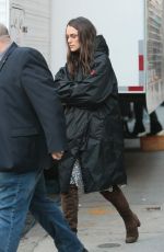 KEIRA KNIGHTLEY on the Set of 