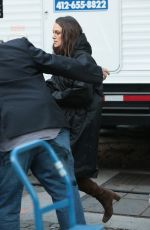 KEIRA KNIGHTLEY on the Set of 