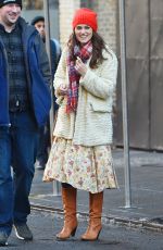 KEIRA KNIGHTLEY on the Set of 