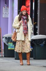 KEIRA KNIGHTLEY on the Set of 