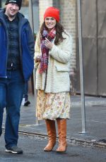 KEIRA KNIGHTLEY on the Set of 