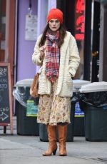 KEIRA KNIGHTLEY on the Set of 