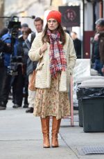 KEIRA KNIGHTLEY on the Set of 