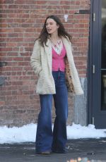 KEIRA KNIGHTLEY on the Set of 