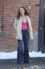 KEIRA KNIGHTLEY on the Set of 