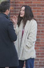 KEIRA KNIGHTLEY on the Set of 