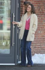 KEIRA KNIGHTLEY on the Set of 