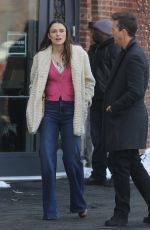 KEIRA KNIGHTLEY on the Set of 