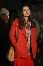 KEIRA KNIGHTLEY on the Set of 