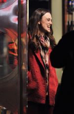 KEIRA KNIGHTLEY on the Set of 