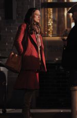 KEIRA KNIGHTLEY on the Set of 