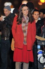 KEIRA KNIGHTLEY on the Set of 