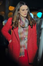 KEIRA KNIGHTLEY on the Set of 