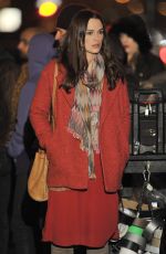KEIRA KNIGHTLEY on the Set of 