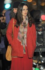KEIRA KNIGHTLEY on the Set of 