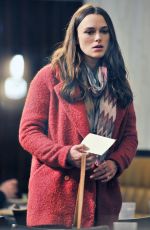 KEIRA KNIGHTLEY on the Set of 