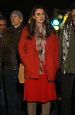 KEIRA KNIGHTLEY on the Set of 
