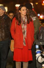 KEIRA KNIGHTLEY on the Set of 