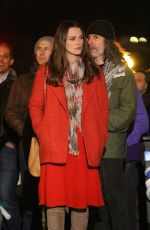 KEIRA KNIGHTLEY on the Set of 