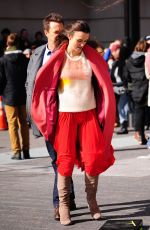 KEIRA KNIGHTLEY on the Set of 