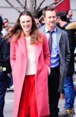 KEIRA KNIGHTLEY on the Set of 