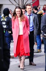 KEIRA KNIGHTLEY on the Set of 