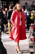 KEIRA KNIGHTLEY on the Set of 