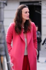 KEIRA KNIGHTLEY on the Set of 
