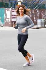 KELLY BENSIMON Out Jogging in New York 03/18/2016