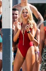 KELLY ROHRBACH in Swimsuit on the Set of 