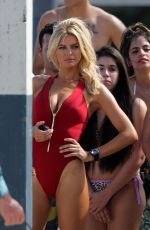KELLY ROHRBACH in Swimsuit on the Set of 