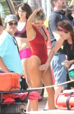 KELLY ROHRBACH in Swimsuit on the Set of 