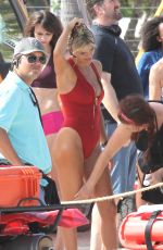 KELLY ROHRBACH in Swimsuit on the Set of 