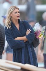 KELLY ROHRBACH in Swimsuit on the Set of 