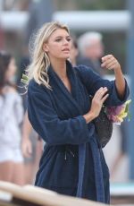 KELLY ROHRBACH in Swimsuit on the Set of 