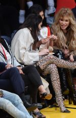 KENDALL and KYLIE JENNER at a Lakers Game in Los Angeles 03/15/2016