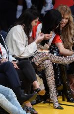 KENDALL and KYLIE JENNER at a Lakers Game in Los Angeles 03/15/2016