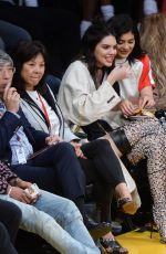 KENDALL and KYLIE JENNER at a Lakers Game in Los Angeles 03/15/2016