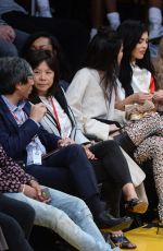KENDALL and KYLIE JENNER at a Lakers Game in Los Angeles 03/15/2016