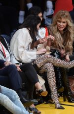 KENDALL and KYLIE JENNER at a Lakers Game in Los Angeles 03/15/2016