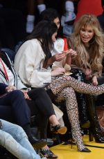 KENDALL and KYLIE JENNER at Staples Center in Los Angeles 03/15/2016