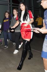 KENDALL and KYLIE JENNER at Staples Center in Los Angeles 03/15/2016
