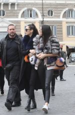 KENDALL JENNER and BELLA HADID Out and About in Rome 03/10/2016