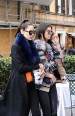 KENDALL JENNER and BELLA HADID Out and About in Rome 03/10/2016