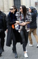 KENDALL JENNER and BELLA HADID Out and About in Rome 03/10/2016
