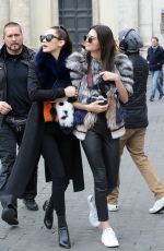 KENDALL JENNER and BELLA HADID Out and About in Rome 03/10/2016