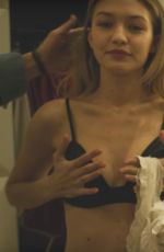 KENDALL JENNER and GIGI Hadid in Underwear on the Set of a Photoshoot, March 2016