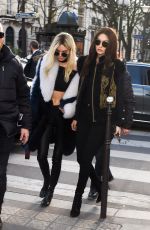 KENDALL JENNER and GIGI HADID Out in Paris 03/03/2016