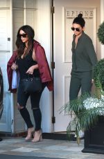 KENDALL JENNER and KIM KARDASHIAN Leaves Epione Dermatology Clinic in Beverly Hills 03/18/2016